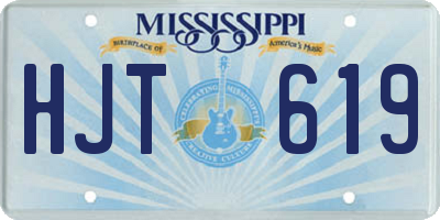MS license plate HJT619