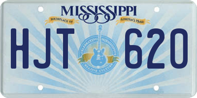 MS license plate HJT620