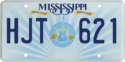MS license plate HJT621