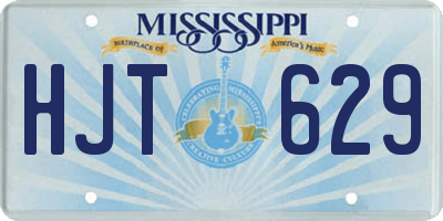 MS license plate HJT629
