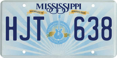 MS license plate HJT638