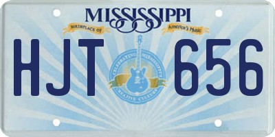 MS license plate HJT656