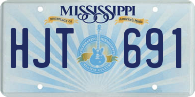 MS license plate HJT691