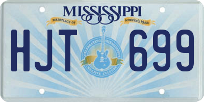 MS license plate HJT699