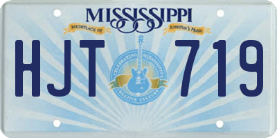 MS license plate HJT719