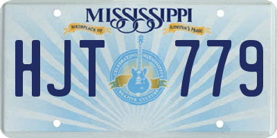 MS license plate HJT779