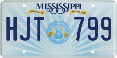 MS license plate HJT799