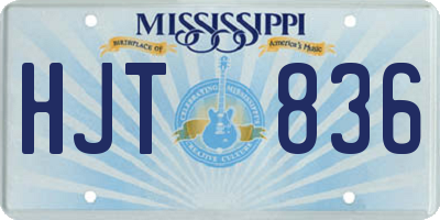 MS license plate HJT836