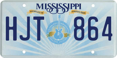 MS license plate HJT864