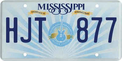 MS license plate HJT877