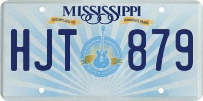 MS license plate HJT879