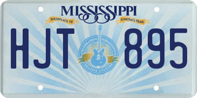 MS license plate HJT895