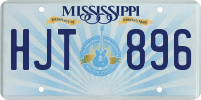 MS license plate HJT896
