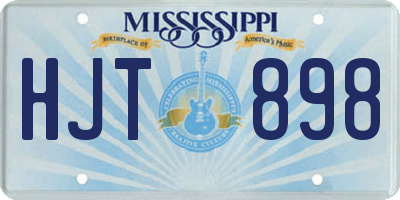 MS license plate HJT898