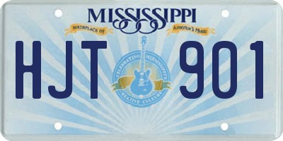 MS license plate HJT901