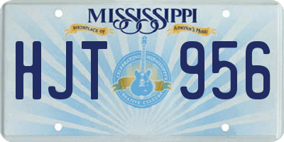 MS license plate HJT956