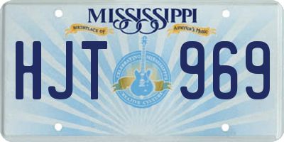 MS license plate HJT969