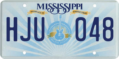 MS license plate HJU048