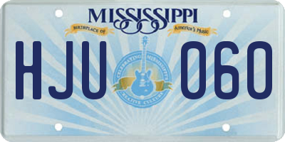 MS license plate HJU060