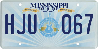 MS license plate HJU067
