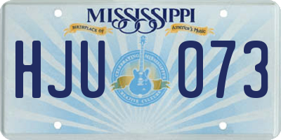 MS license plate HJU073