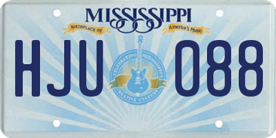 MS license plate HJU088
