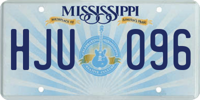 MS license plate HJU096