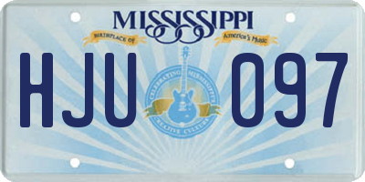 MS license plate HJU097