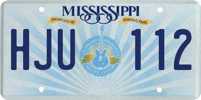 MS license plate HJU112