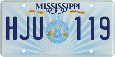 MS license plate HJU119