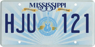 MS license plate HJU121
