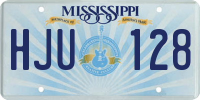 MS license plate HJU128