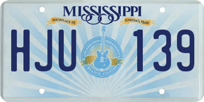 MS license plate HJU139