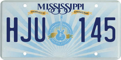 MS license plate HJU145
