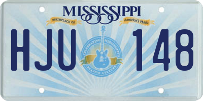 MS license plate HJU148