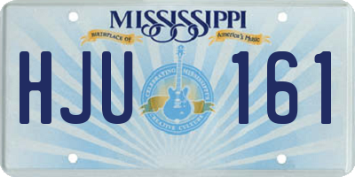 MS license plate HJU161