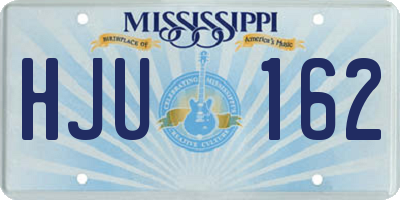 MS license plate HJU162