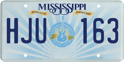 MS license plate HJU163