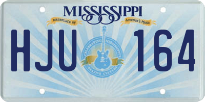 MS license plate HJU164
