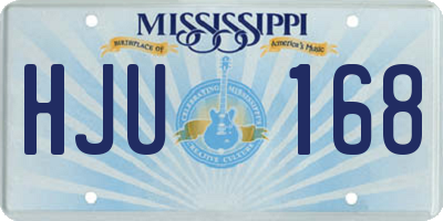 MS license plate HJU168