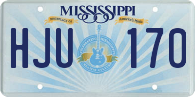 MS license plate HJU170