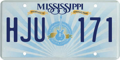 MS license plate HJU171