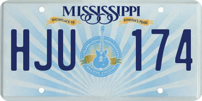 MS license plate HJU174