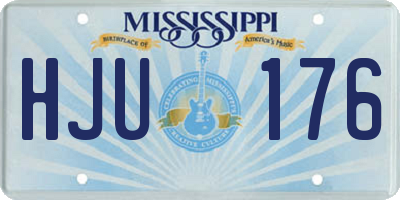MS license plate HJU176