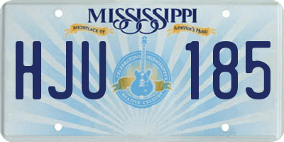 MS license plate HJU185