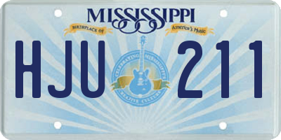 MS license plate HJU211
