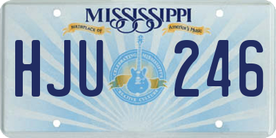 MS license plate HJU246