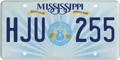 MS license plate HJU255