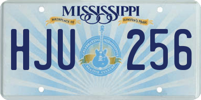 MS license plate HJU256