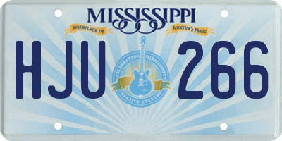MS license plate HJU266